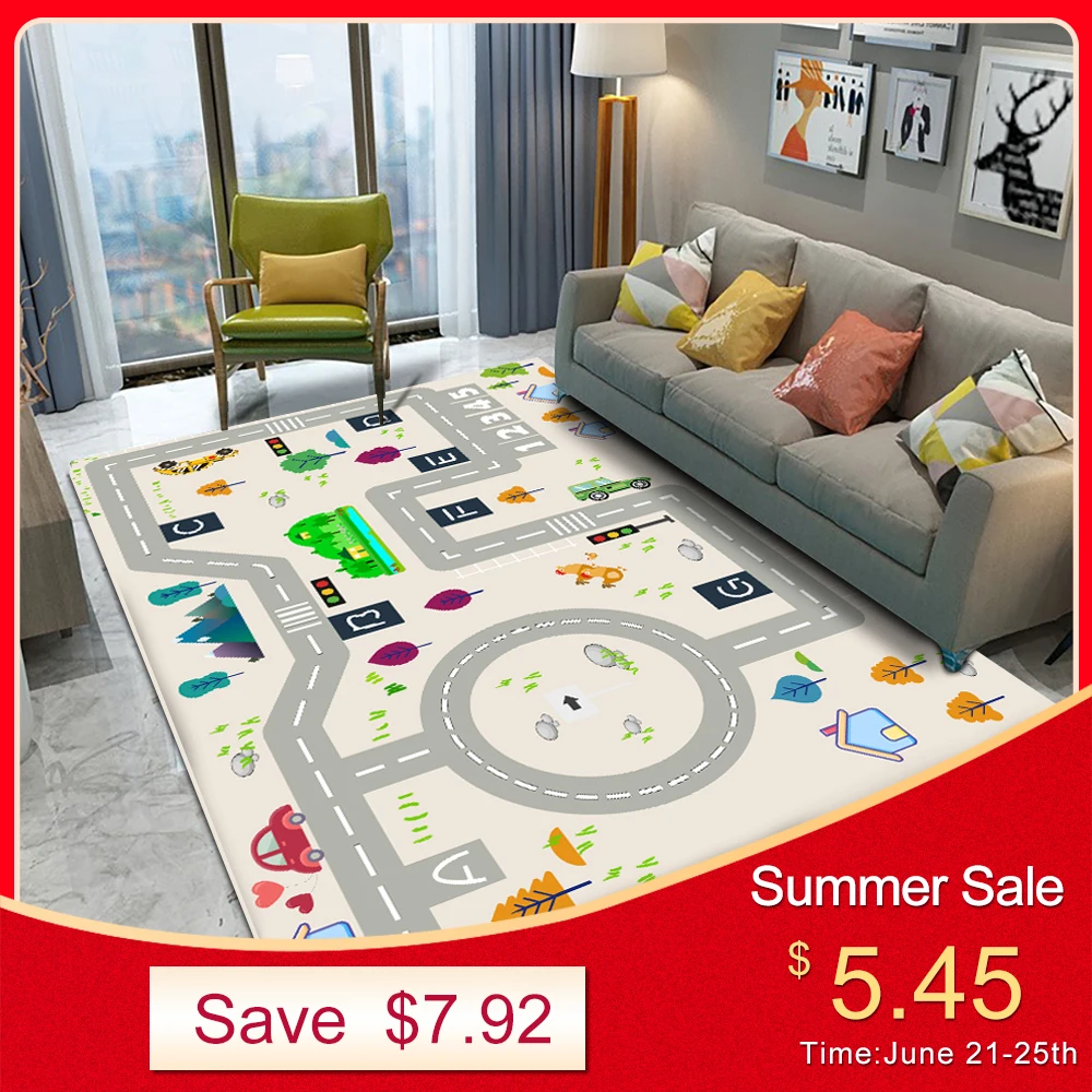 Фирменный детский коврик фланелевый ковер нескользящий Детский для гостиной