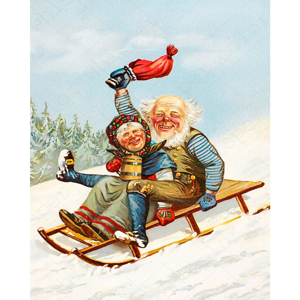 

Набор для вышивки новогодней елки 11CT, набор для рукоделия, хлопковая нить, холст с принтом, рождественский подарок, домашний декор, новый диз...