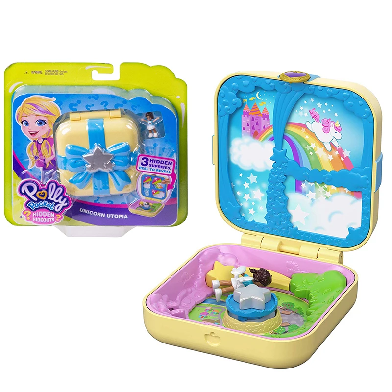 Карманная милая кукла Polly скрытый мир дом оригинальная мини сцена набор для