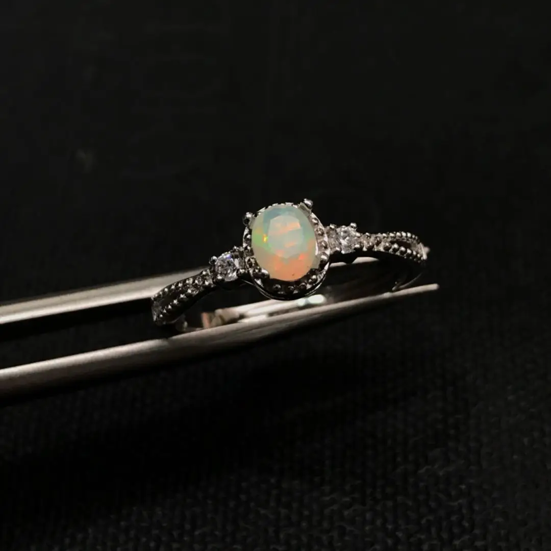 Шкатулка для ювелирных изделий из чистого серебра 925 пробы Женское кольцо с