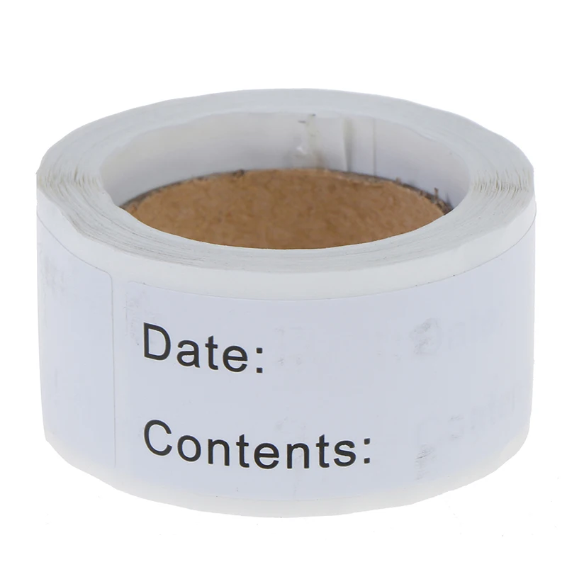 

125pcs Food Storage Labels Refrigerator Freezer Labels Adhesive Label