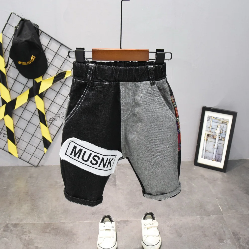 

2021 Summer New Arrival Korean Style Children's Clothing Fashion Baby Boy Short Pants Double color stitching Sports Shorts