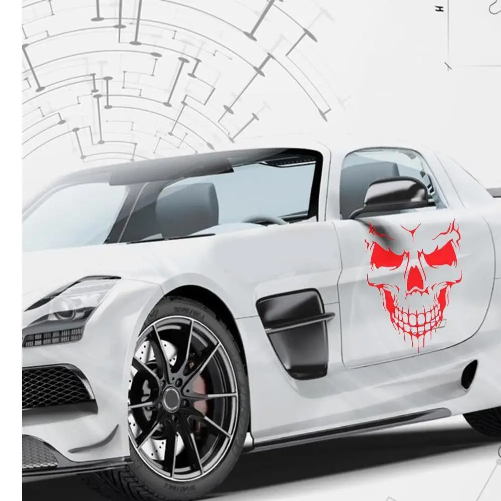 

50*57CM PUNISHER Skull BLOOD Vinyl Car Decals Stickers Motorcycles Decoration Black/White/Red D-422