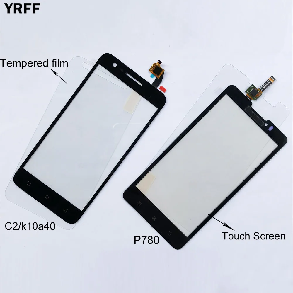 

For Lenovo Vibe C2 k10a40 Touch For Lenovo P780 Touch Screen Digitizer Sensor Glass Panel Replacement Free Tempered glass Film