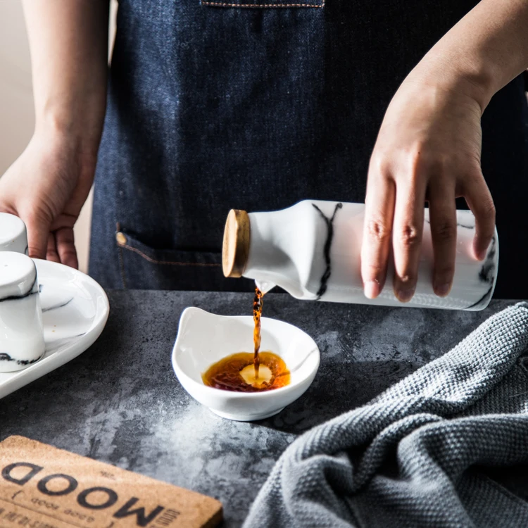 Фарфоровая оливковая соевая приправа вечерние сувениры мраморный керамический