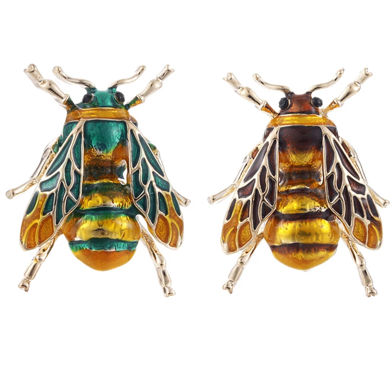 Милые эмалированные броши в виде пчел для женщин и мужчин брошь насекомого