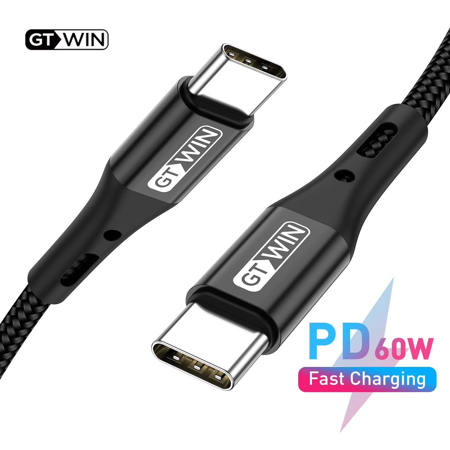 USB кабель GTWIN 60 Вт Type C для Samsung Galaxy S8 S9 Plus Xiaomi mi9 Huawei|Кабели мобильных телефонов| |