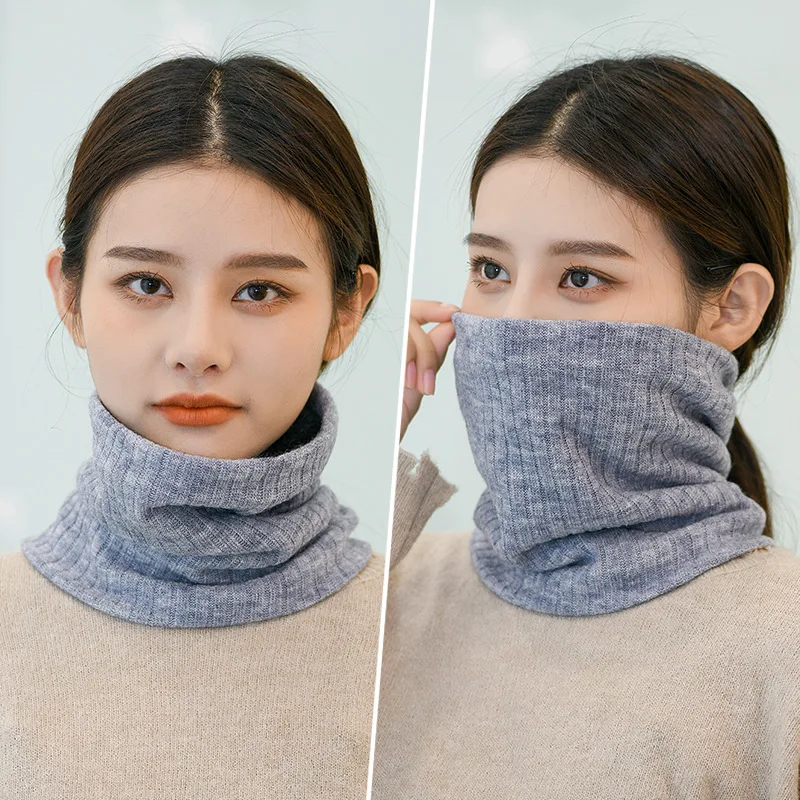 

2020 New Winter Fashion Solid-color Warm and Thick Knit Scarf for Men and Women