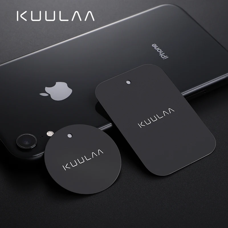 KUULAA Автомобильный держатель для телефона Магнитная пластина костюм 2 шт.