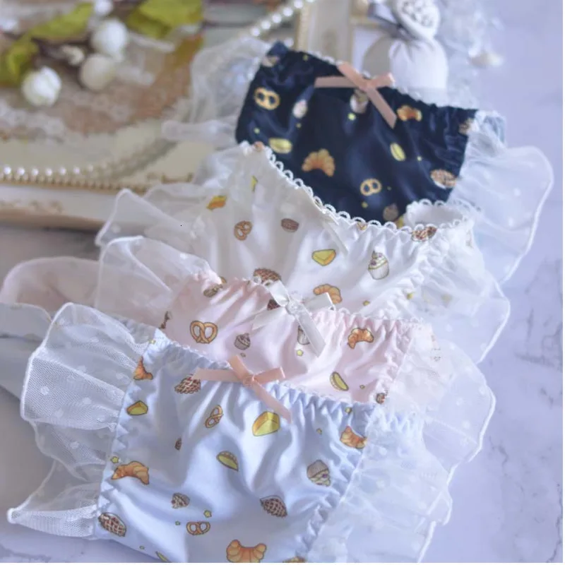 SP & CITY японские милые трусики в горошек с оборками по краям сексуальные