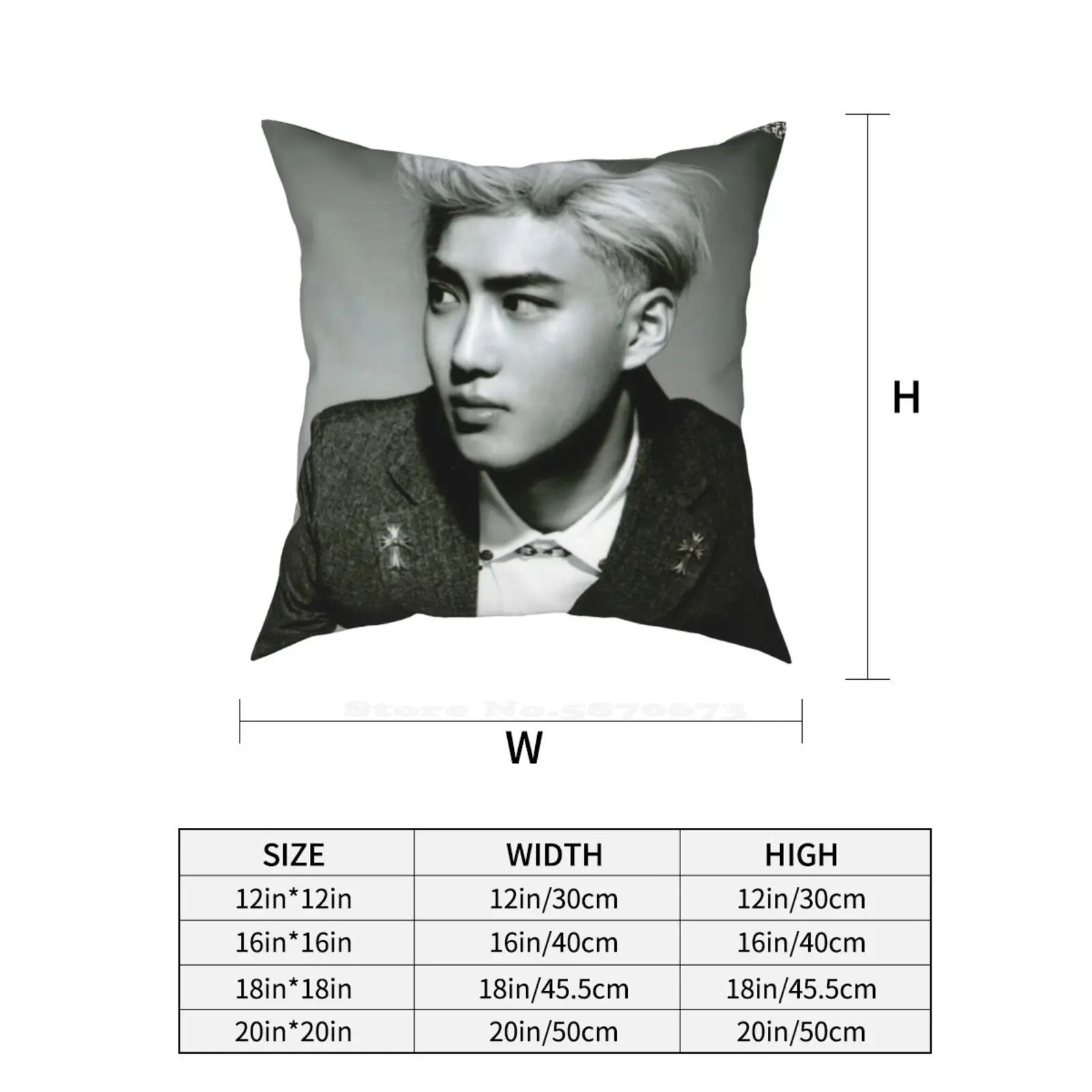Exo Suho овердоз Полароид подушки Чехол для спальни украшение дома фотокарточный