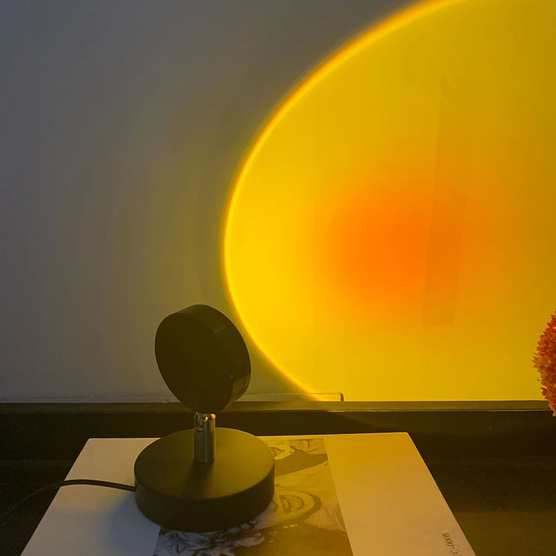 

Modern LED Floor Lamp Rainbow Sunset Projection Floor Lamp USB Charging Stand Light for Wedding Birthday ANDF889