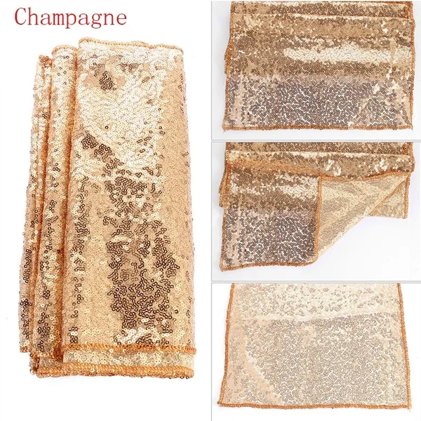

12""x118""/72'' Sequin Table Runners Wedding Party Banquet Tablecloth Decor