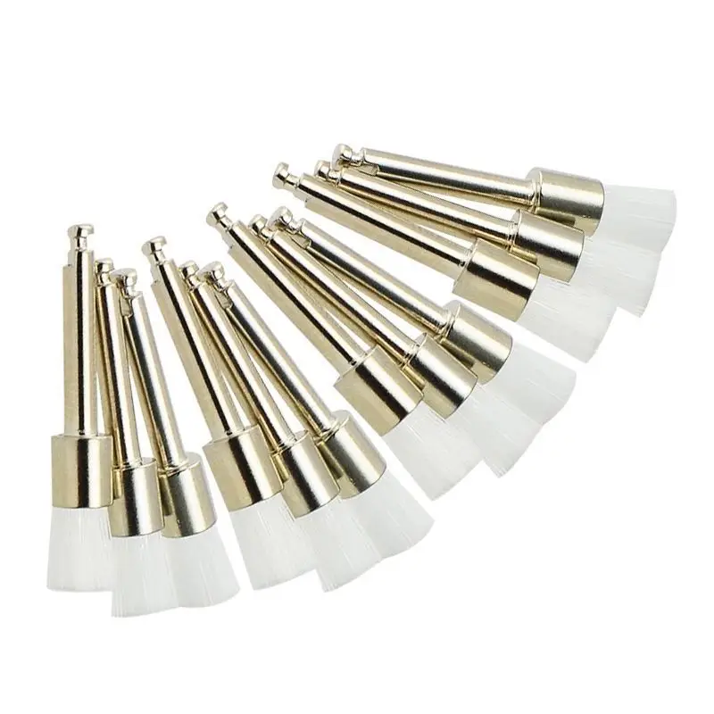 100 шт зубные смешанные Цвет нейлоновая защелка плоская полировки полировщик