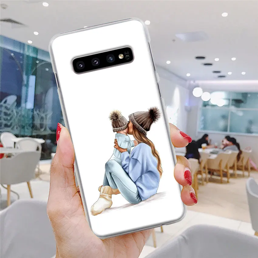 Черный чехол для телефона с изображением мамы и королевы для samsung Galaxy S10e S10 Plus S7 S8 S9 Plus Note 8 9 10 Plus S10 5G жесткий чехол