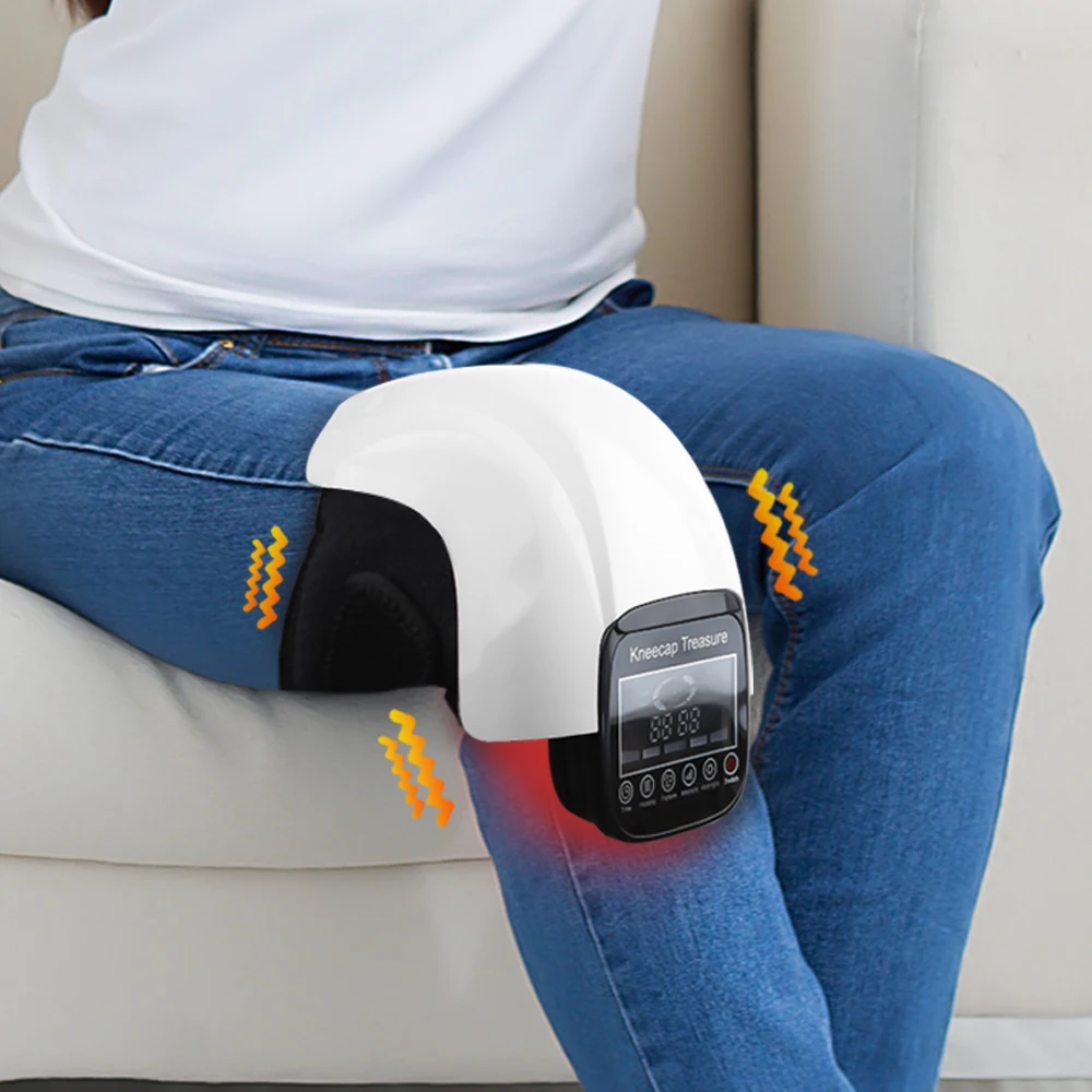 Electric Heating Knee Massager Air Pressure Vibration Infrared Joint Pads Physiotherapy Instrument Pain Relief Health Care |