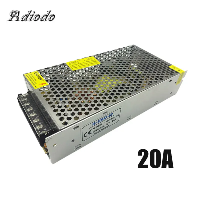 1A 2A 3A 5A 10A DC12V переключатель питания Светодиодные полосы света Светодиодная лента