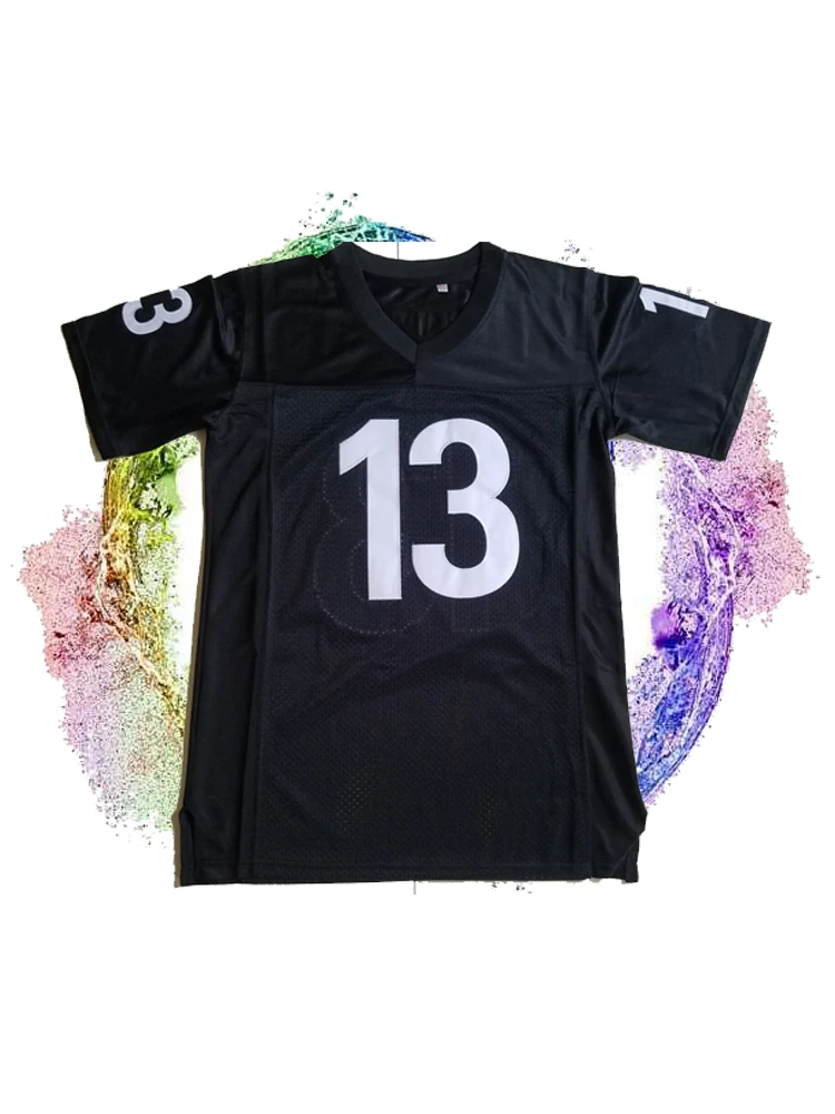 

BG American football jersey shark 13 BEAMEN jerseys Embroidery sewing Outdoor sportswear Hip hop loose white black 2020 new HOT