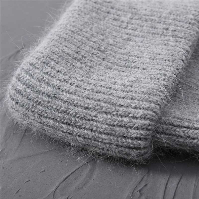 

Casual Women's Hats Cashmere Wool Knitted Beanies Autumn Winter Brand New Three Fold Thick 2020 Knitted Girls Skullies Beanies