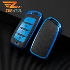 Чехол для автомобильного ключа с дистанционным управлением Zeratul TPU Leahter, чехол, чехол, корпус, держатель брелока, защита брелока для Changan CS85 CS35 plus CS25 CS95 CS85