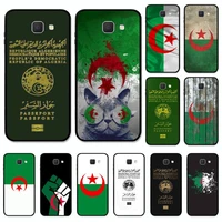 algerian algeria passport phone case for samsung j8 j7 core dou j6 j4 plus j5 j2 prime a21 a10s a8 a02 cover