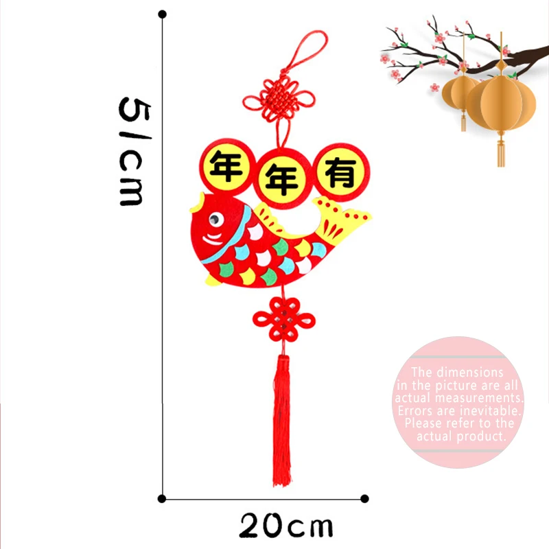 Тканевые художественные новогодние подвесные украшения детские игрушки ручной