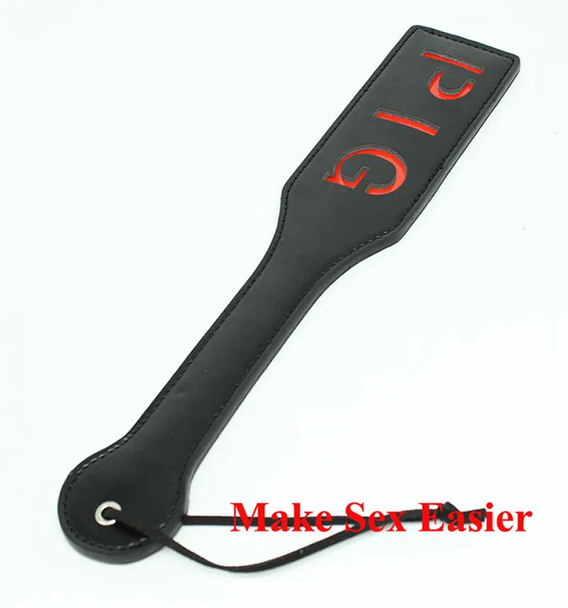 Кожаное бондажное весло с надписью свинья бондаж для рук ягодиц лопатка секс