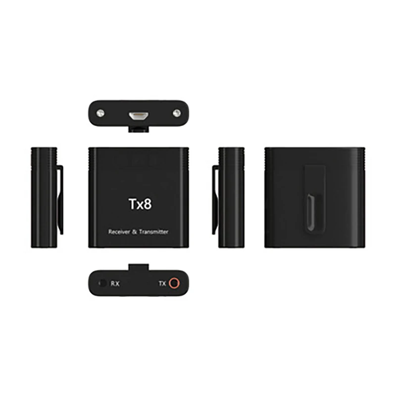 2 в 1 Bluetooth 5 0 аудио передатчик приемник TX8 беспроводной музыкальный адаптер