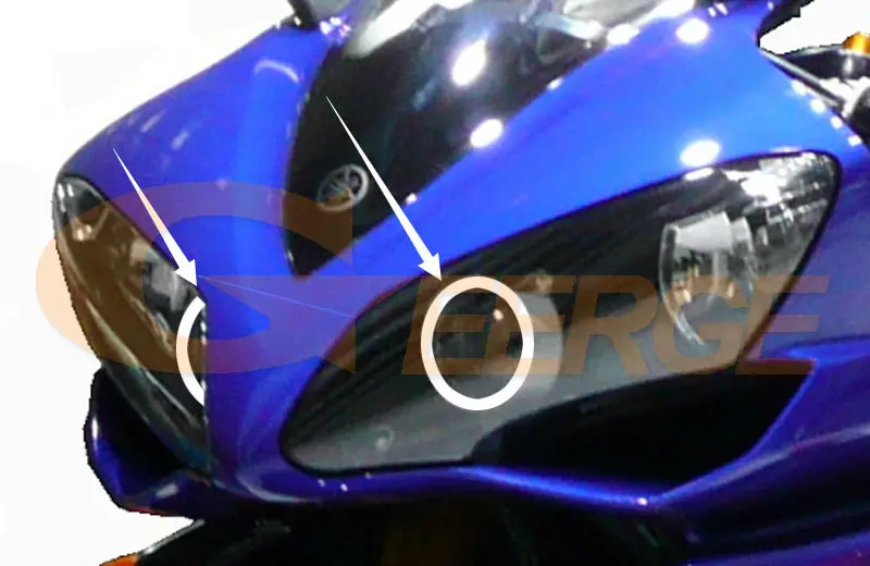 Для Yamaha R1 YZF-R1 2004 2005 2006 2007 2008 отличный ультра яркий smd led Ангельские Глазки DRL halo