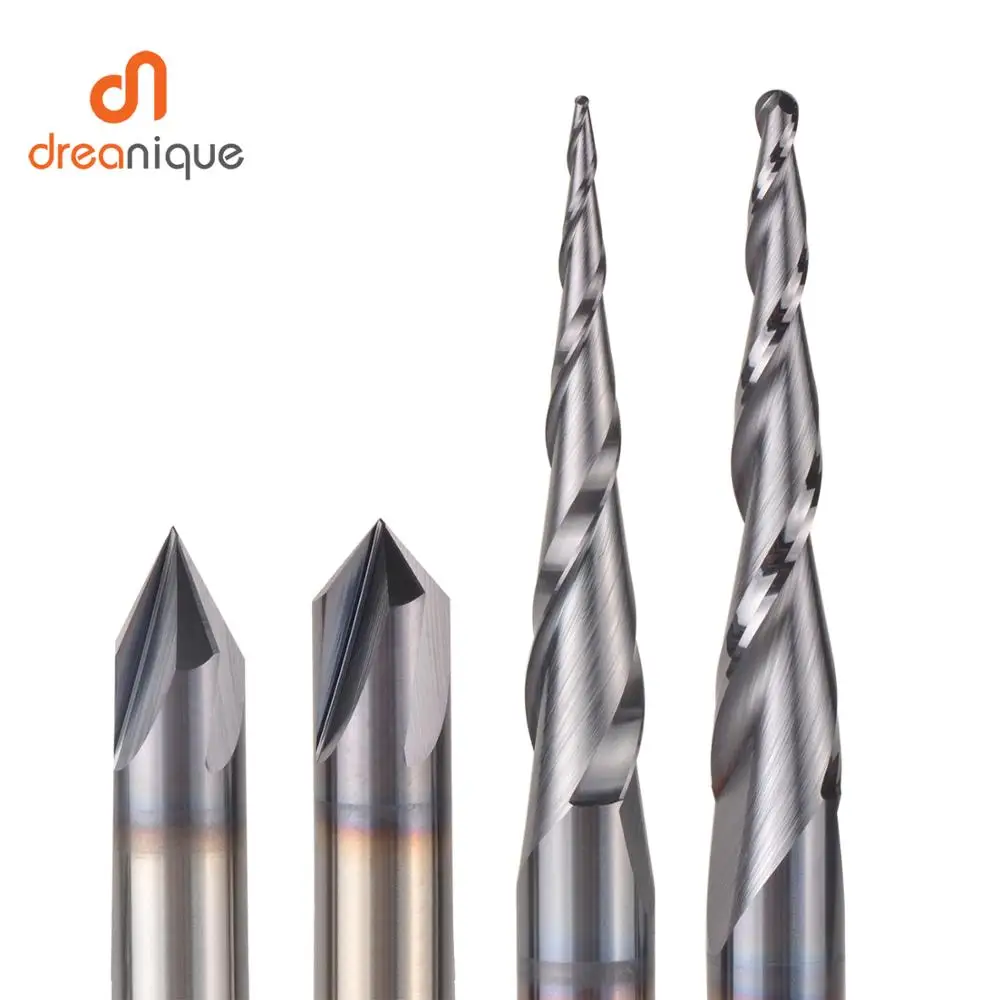 Твердосплавные гравировальные биты с ЧПУ фреза набор для работы по дереву 3 175 мм 6