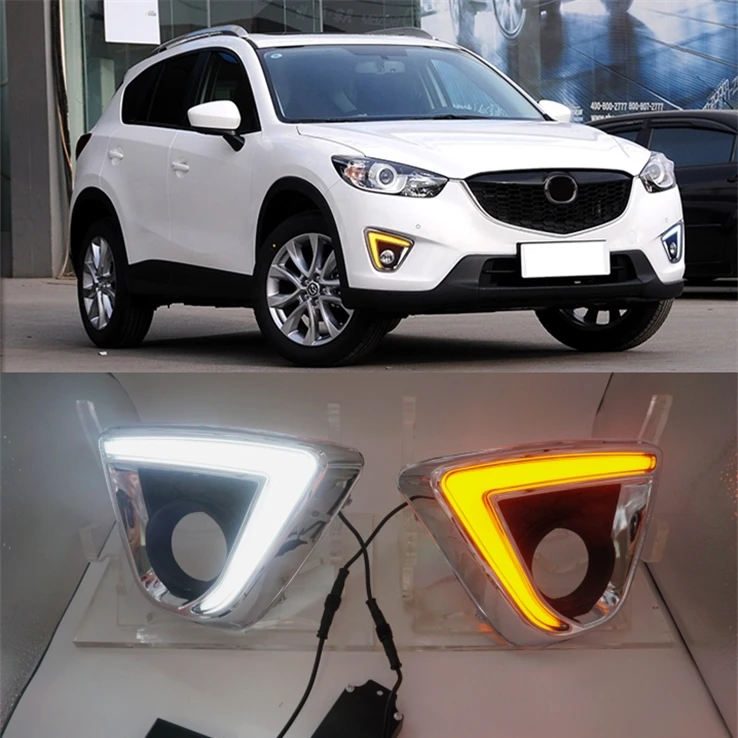 Дневные ходовые огни giide для Mazda светодиодные дневные указатели поворота и диммер
