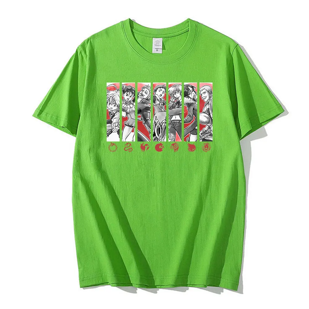 

Summer Japanese Manga Seven Deadly Sins T Shirt Men Kawaii Cartoon Nanatsu No Taizai Meliodas Graphic Tees Top Anime Tshirt Male