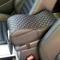 stylish car central console armrest box soft heighten pad cushion with pockets car armrest box pad car interior accessories