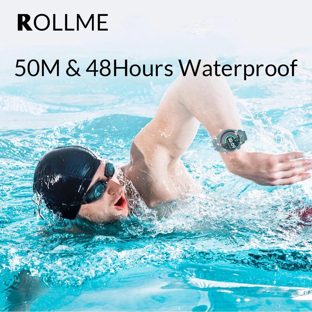 4G LTE Rollme S08 SmartWatch 8MP камера GPS IP68 Водонепроницаемые 1 69 дюйма 1360 мАч пульсометр лица