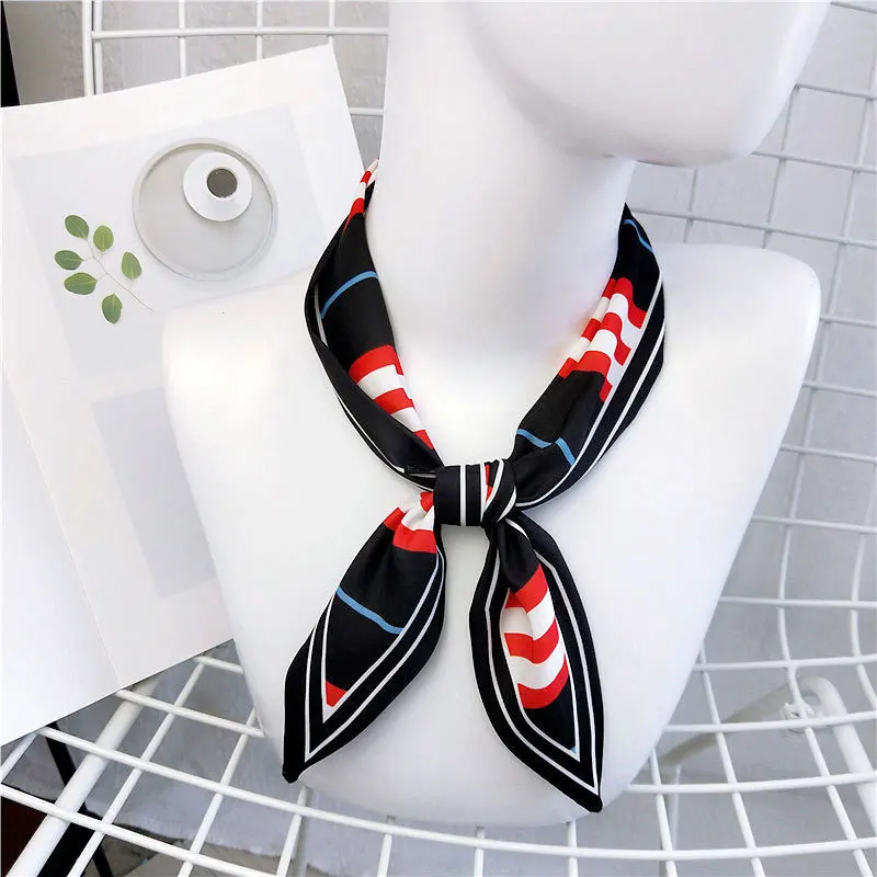 10x87 см Новый маленький квадратный Шелковый Атласный Галстук бабочка для волос