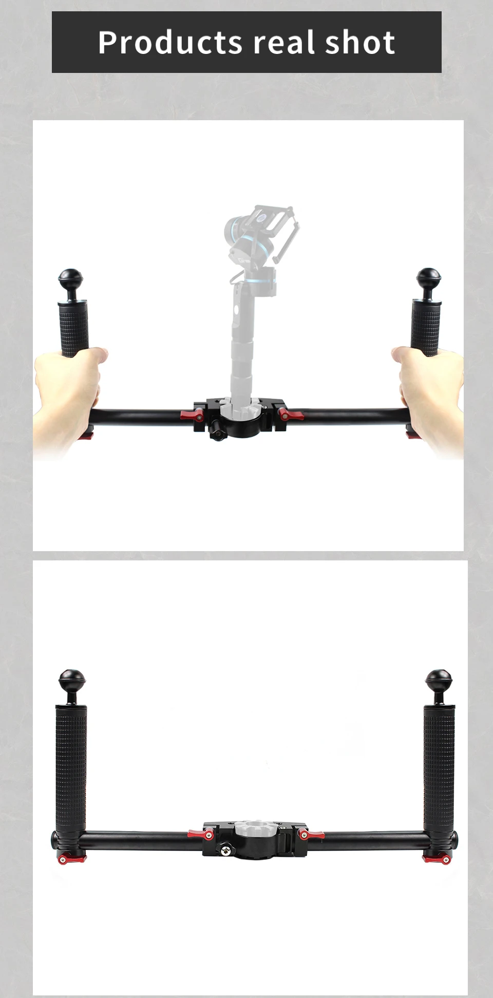 Двойная ручная камера фотосъемка Gimbal портативный комплект для DJI Ronin-s для Zhiyun Crane2 Профессиональный стабилизатор DSLR SLR рукоятки