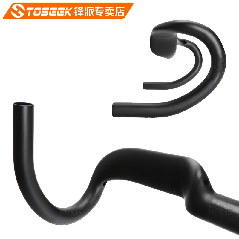 TOSEEK руль для шоссейного велосипеда из углеродного волокна матовый/глянцевый 31