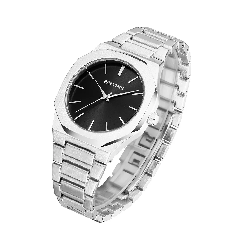 Золотые серебряные роскошные часы AAA Мужские дизайнерские из нержавеющей стали