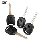 Чехол Dandkey для автомобильного ключа с 2 кнопками для Toyota Yaris Prado Tarago Camry Corolla с лезвием TOY41TOY47