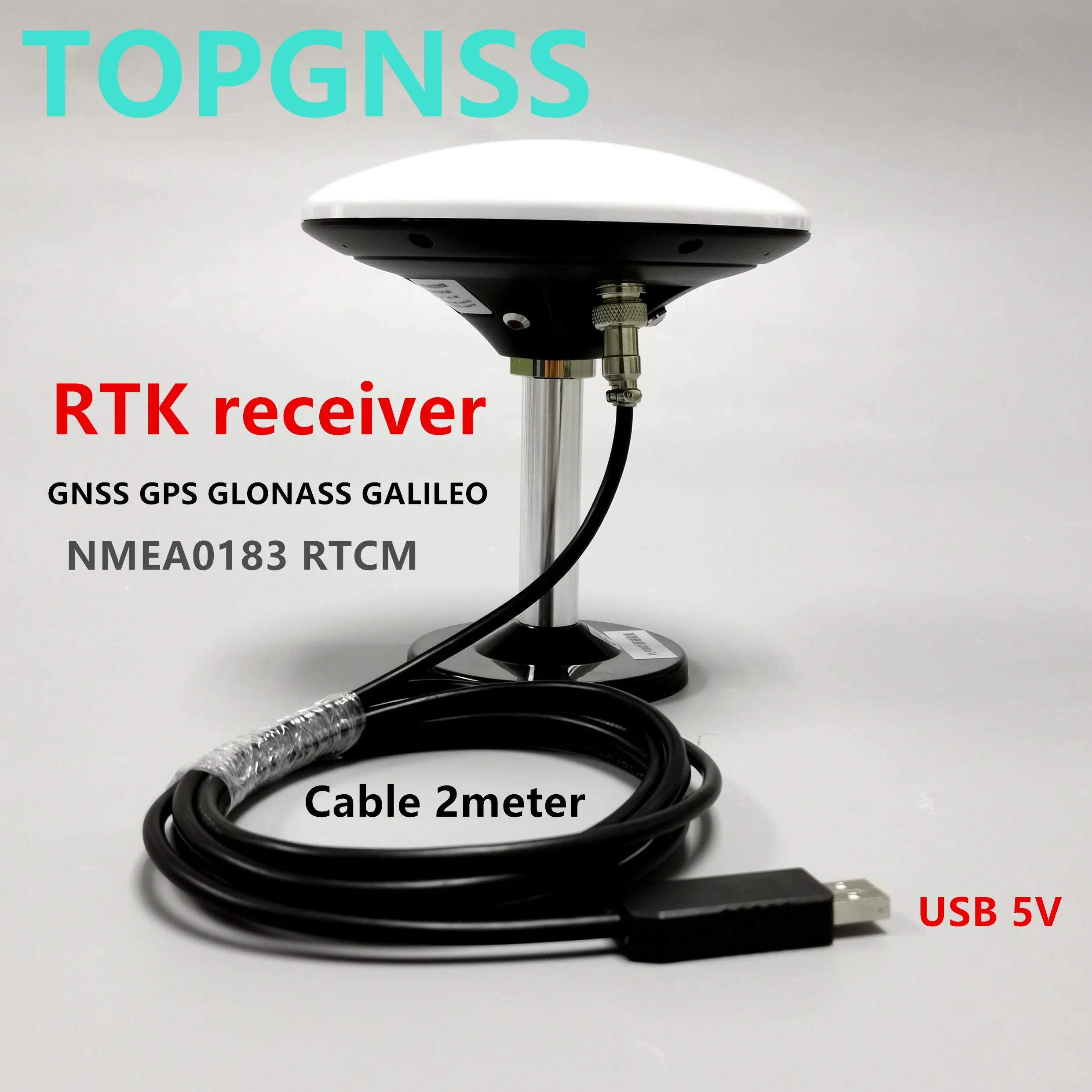 TOPGNSS TOP100 RTK приемник высокой точности cmGNSS GPS GLONASS антенна GALILEO модуль 5 в TTL PL2303USB