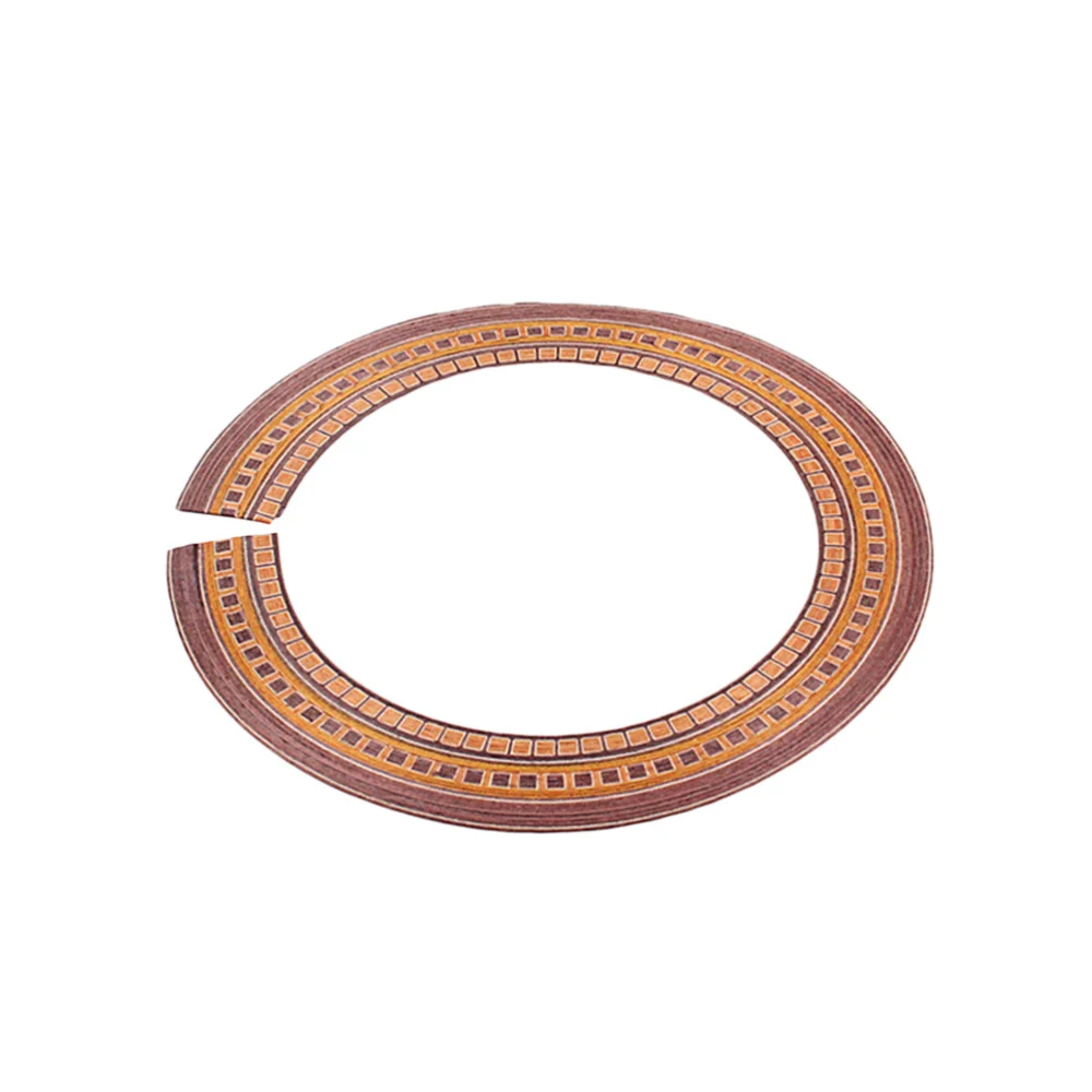 

GXB18 Wooden Guitar Rosette Curved Strips Guitar Sound Hole Inlay Guitar Decals 90mm