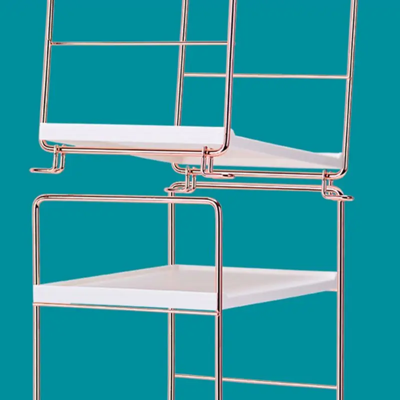 

2 Tier Multifunction Stackable Shelf Organizer for Spices Kitchen Bathroom Rack Q1QC