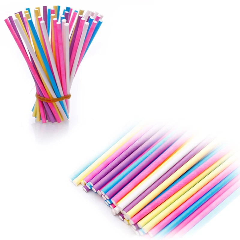 Бумажная палочка для леденцов 100 шт./компл. 15 см|lollipop stick|cake pop stickspop stick |