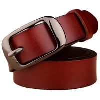 womens fashion brand strap genuine leather women belt alloy pin buckles vintage belts for womens jeans high quality wide 2 8cm