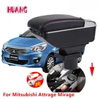 Центральный подлокотник для Mitsubishi mirage Space Star, контейнер для хранения с подстаканником, пепельницей и USB-интерфейсом