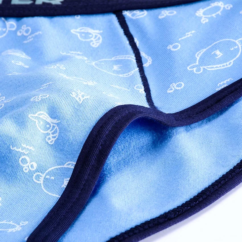 2 шт./лот хлопковые трусы в полоску для мальчиков и девочек боксеры подростков