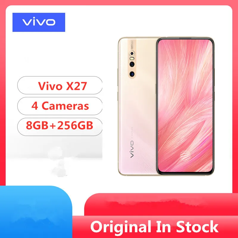 Мобильный телефон Vivo X27 4G LTE Snapdragon 710 Android 9,0 6,3" ips 2340X1080 8 Гб ram 256 ГБ rom отпечаток пальца 48.0MP