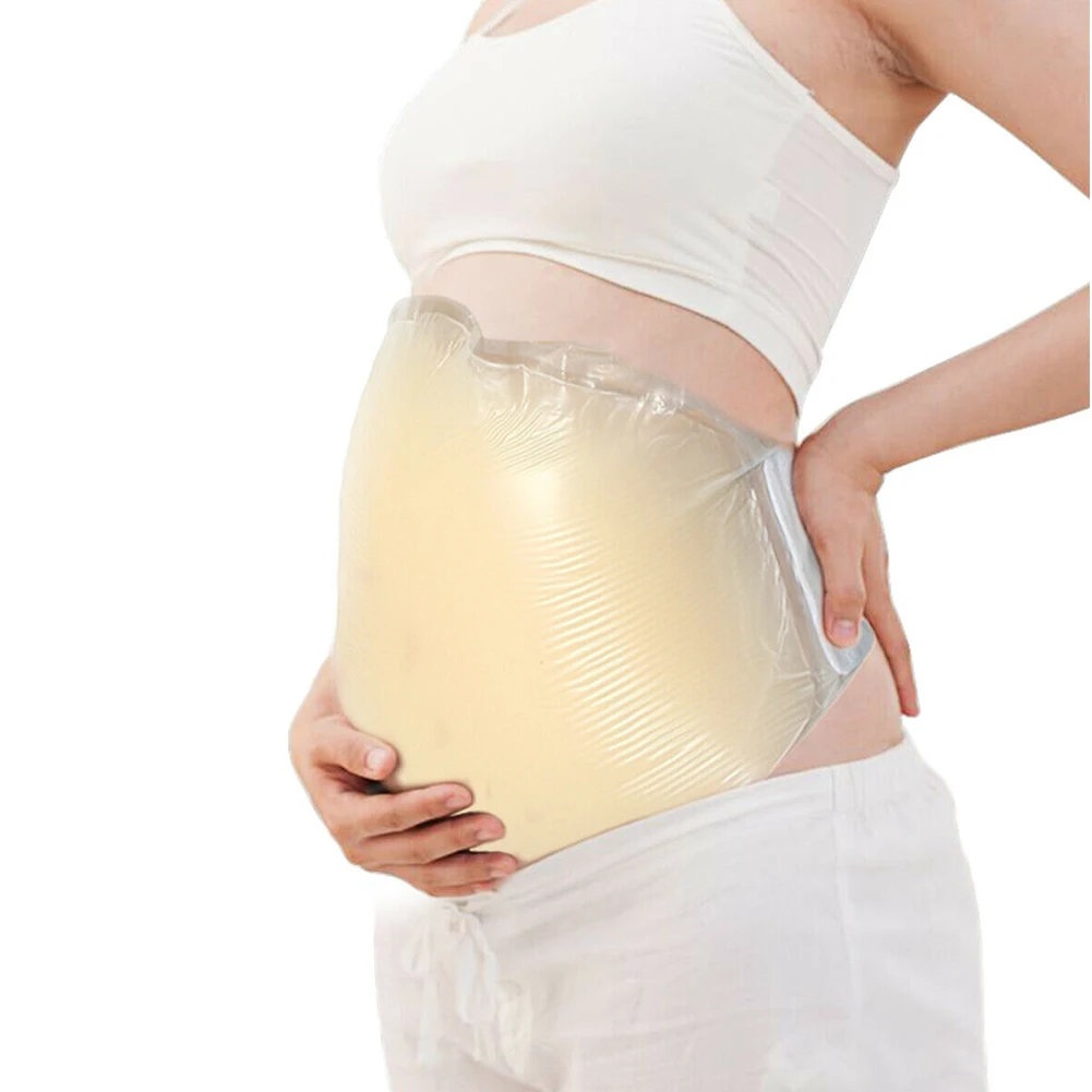 Живот беременных Косплей фотография поддельные живот реалистичный Bellyband