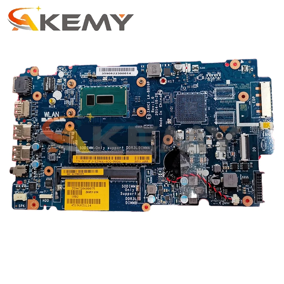 Для Dell Inspiron 14 5443 5448 15 5543 5548 материнская плата портативного компьютера с i5-5200U CN-0V25MC