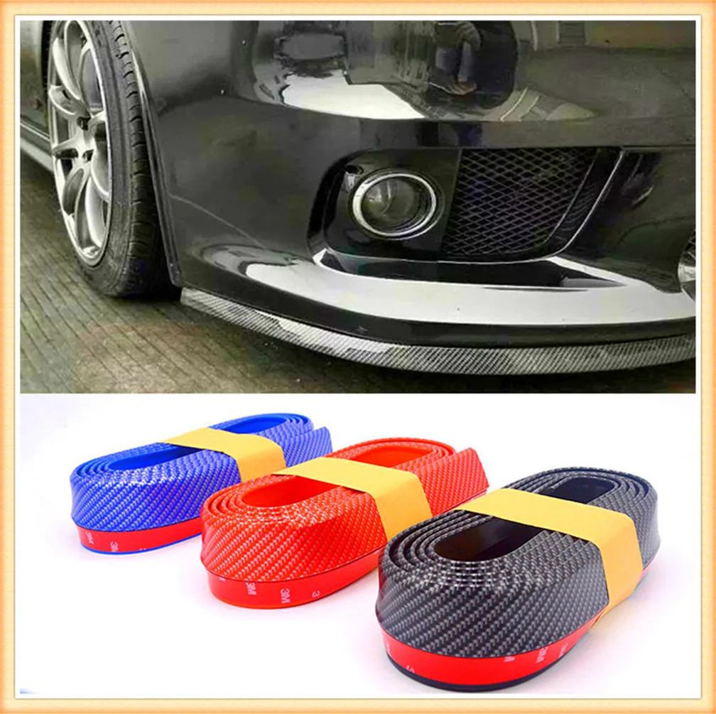 Автомобильные полосы разделитель спойлер дверь бампер углеродное волокно для